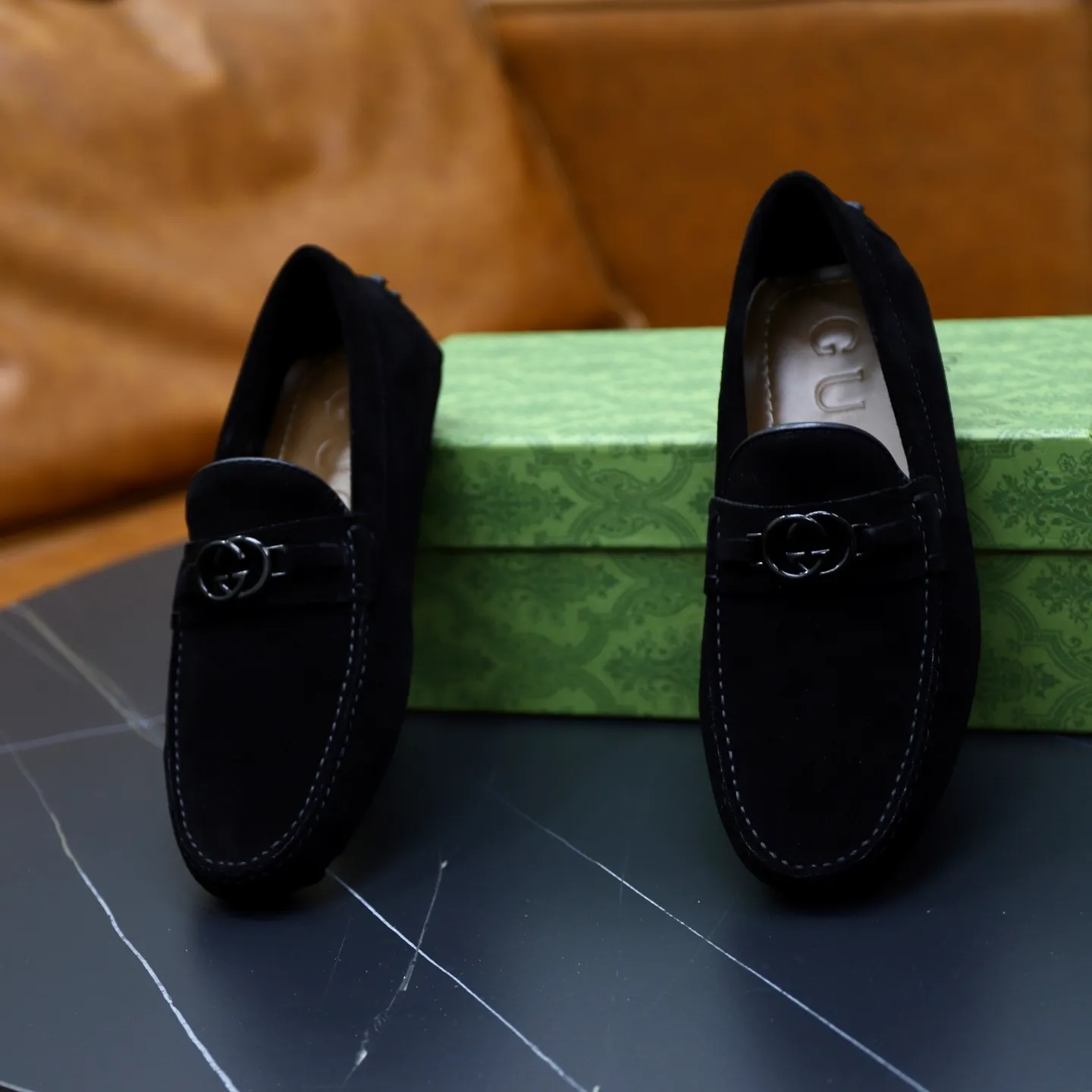 Ex-factory price: 460💰[GUCCI] Gucci ⚠️High-end men’s driving and pedal series ⚠️38-44 (customized for 45) ⚠️All original cowhide leather! Thick and soft! Made entirely of calfskin lining! Rubber sheet anti-slip beanie sole! Three-dimensional package technology! Fashionable and classic! Handicrafts! Original high quality! Feel free to compare!